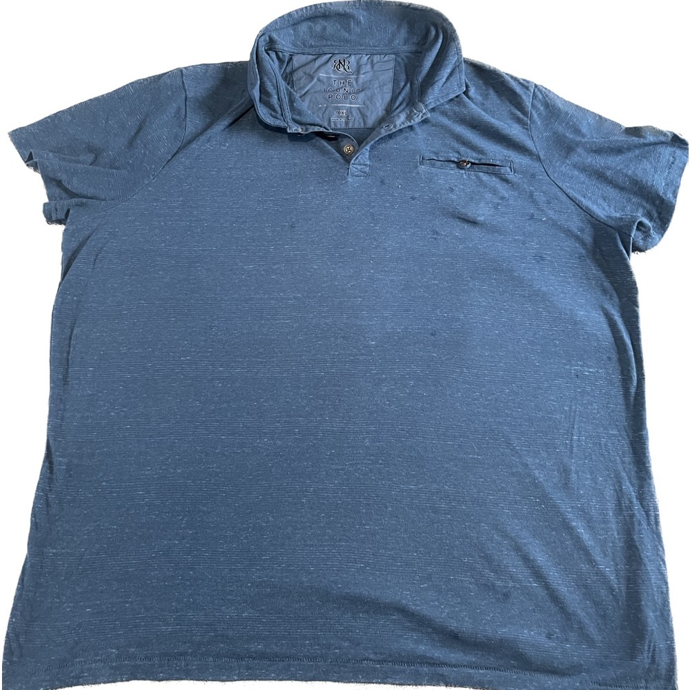 Rock and republic blue polo shirt